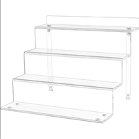 Support de table transparent à 3 niveaux, étagères de présentation en acrylique pour figurines, étagères de présentation à étages, porte-parfum, supports à cupcakes
