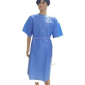 Vente directe d'usine, robe de patient jetable à manches courtes, robe d'isolement, robe de <span class=keywords><strong>visiteur</strong></span> - Product Image 2