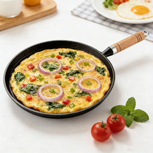 घरेलू और आउटडोर टिकाऊ स्टेक स्किलेट पेन के लिए पर्यावरण के अनुकूल कुकवेयर - Product Image 4