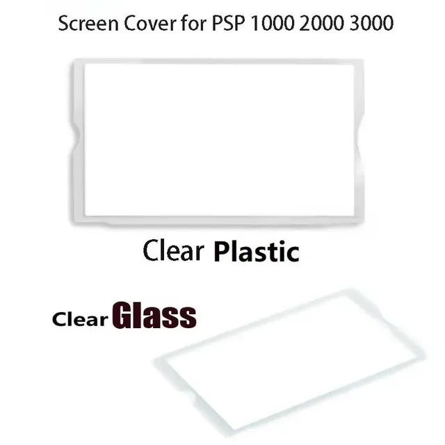 Screen Frame for PSP1000 PSP2000 PSP3000 Transparent Screen Cover with Screen Panel Housing Frame for PSP Gaming Accessories