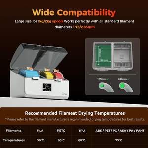 Caja Secadora de Filamento Creality SpacePi X4, 4 Bobinas, Cámaras de Calentamiento Dobles, Almacenamiento para Impresora 3D - Product Image 5