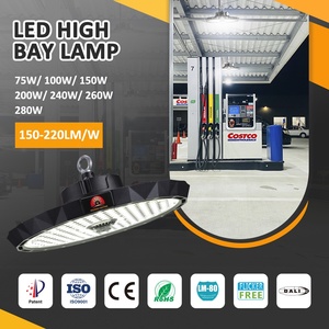 <span class=keywords><strong>LED</strong></span> 200 watts UFO cao bay ánh sáng CCT có thể thay đổi 3000K 4000K 5000K 44000lm nhôm cao bay dẫn ánh sáng với tổ ong Bìa - Product Image 2