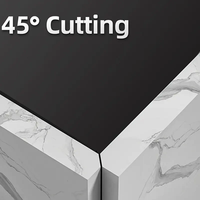 Support de chanfreinage de carreaux SHIJING 9610 à 45 degrés - Outil de chanfreinage sans poussière pour meuleuse d'angle, chanfreinage portable des carreaux