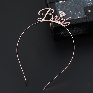 Diadema de corona de boda para mujer, diadema de moda europea y americana para novia - Product Image 5