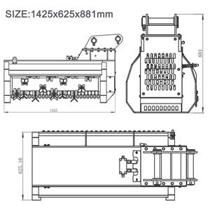 XUVOL Outlet Head Shredder Hydraulic Excavator <b>Mower</b> for <b>Small</b> Mini Excavator <b>Lawn</b> <b>Mower</b> Excavator Boom <b>Mower</b> Cutting Machine - Product Image 5