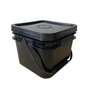 Square Plastic Bucket 5L 6L 8L 12.5L 15L Bucket for Cat Litter Container Pet Food Container