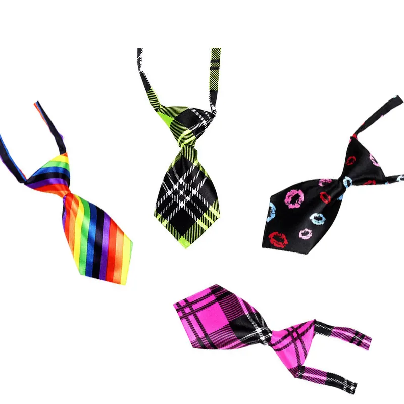 Hot Seller Polyester Printing Dog Cat Hair Bows Grooming Dog Bow Tie