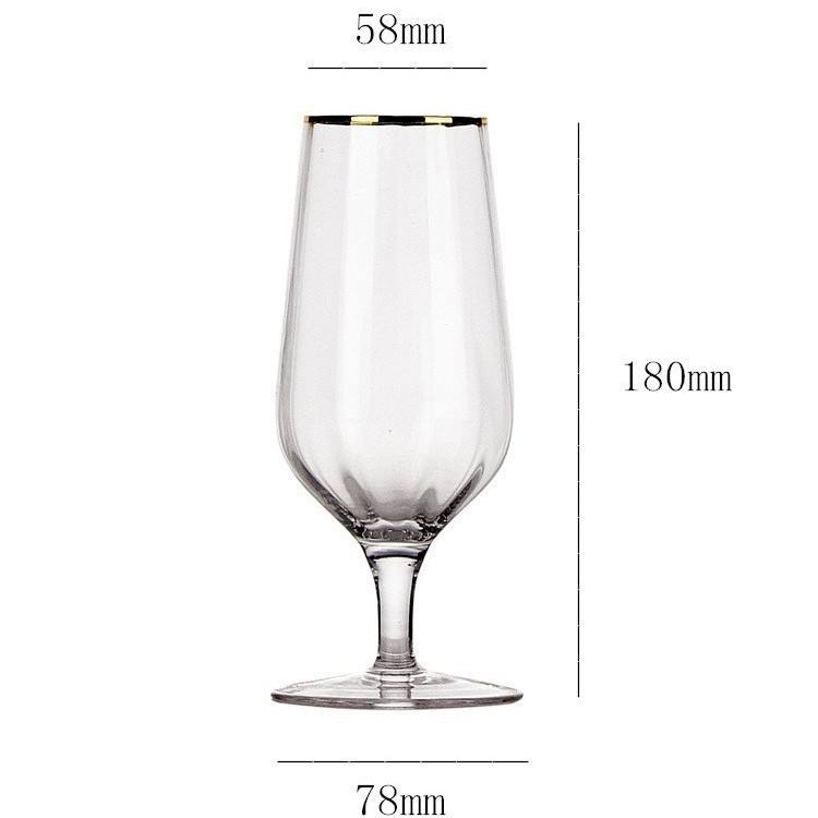 clear 450ml gold edge multi-purpose cup-hlc3461-1