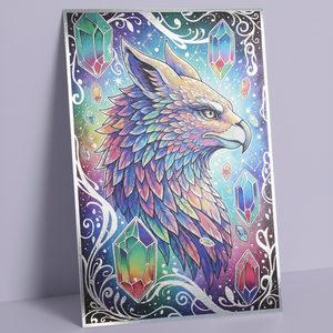 Affiches murales personnalisées en papier holographique pour anime, peinture <span class=keywords><strong>numérique</strong></span>, illustration de jeu/film/livre, cadeau, décoration murale - Product Image 5