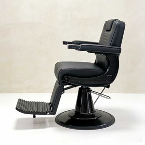 Sillón de peluquería vintage con elevación y plegado, exclusivo para barbería y peluquería - Product Image 3