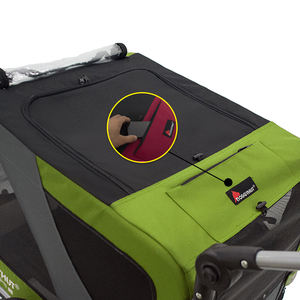 Remolque plegable <span class=keywords><strong>para</strong></span> transporte de perros, alta calidad, <span class=keywords><strong>para</strong></span> correr, cochecito, cuadro de acero <span class=keywords><strong>para</strong></span> mascotas - Product Image 6