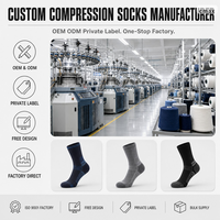 Fabricant de chaussettes de compression sur mesure OEM ODM Fournisseur en gros de marques privées Conception gratuite Usine certifiée ISO 9001