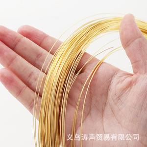 Fil de cuivre plaqué or de 0,4 mm à 1,2 mm, semi-dur, pour la fabrication de bijoux, colliers, bracelets, composants d'artisanat, fournisseur de Yiwu - Product Image 2