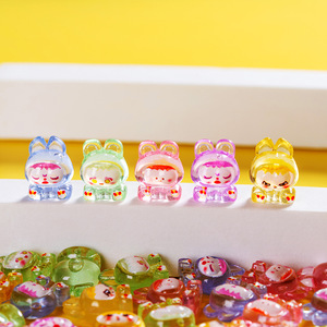 Glow In The Dark Bunny Blind Bag Mini Cute Toy For <b>Childrens</b> Day Gift Plastic Resin <b>Night</b> <b>Light</b> Effect Unisex 5 To 7 Years - Product Image 3