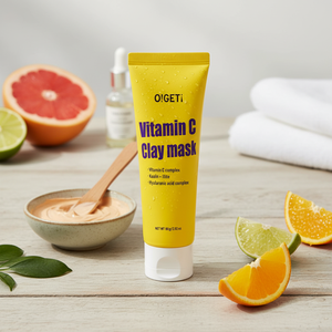 Cosmético coreano O!GETi Vitamin C Clay Mask 80g removedor de espinillas máscara de arcilla de ácido hialurónico Hecho en Corea - Product Image 3