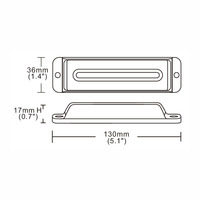 Feux de signalisation à LED 12V 24V à montage en surface, lampe clignotante d'urgence pour véhicule