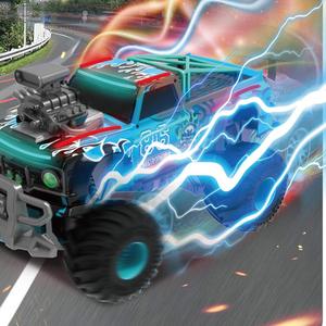 Coche de aventura todoterreno juguete 1:14 policía <span class=keywords><strong>ruedas</strong></span> grandes motor Jitter luz fría <span class=keywords><strong>camión</strong></span> de Control remoto para niño 2,4 GHz Rc Coche - Product Image 3