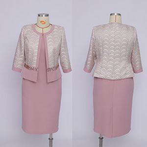 Elegante Traje Formal de Oficina para Mujer, Traje de Iglesia para Mujer, 100% Poliéster, Estampado Floral, con Botones - Product Image 1