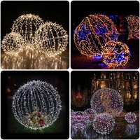 LED Big Christmas Lighted Sphere Balls Decor garden led outdoor 3d big round globe street ball motif light