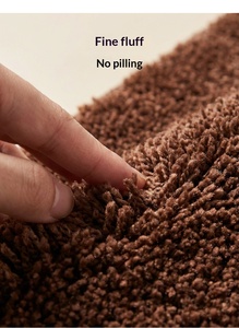 Alfombra de Baño Wuerdu Simple de Color Sólido, Antibacteriana, Absorbente, Antideslizante, de Microfibra de Poliéster, Alfombra para Puerta, Nuevo Estilo 2025 - Product Image 5