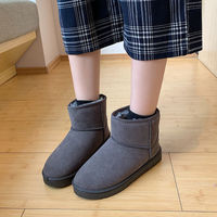 2025 dames hiver neige bottes épais chaud plat bottines pour femmes mode surdimensionné court femme bottes