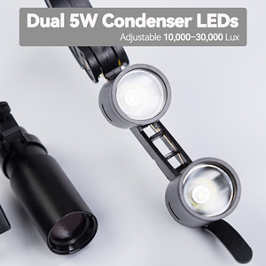 Loupes chirurgicales dentaires légères 250g 6.0X <span class=keywords><strong>Keplerian</strong></span> 2.5X 3.5X Galilean avec lumière LED 35000 LUX et 2 batteries 2500mAh - Product Image 5