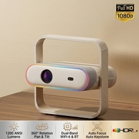 Projecteur Android Touyinger Z7, projecteur LED intelligent pour la maison, résolution native 1080P, 1200 lumens ANSI, HDR10+, vidéo cinéma, Proyector