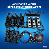 Système d'alarme anti-collision pour zone aveugle arrière de véhicule Yteq ROWS10 Plug & Play, radar de détection 24 GHz, portée 10 m, avertisseur sonore et lumières d'alarme