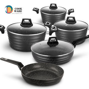 Ensemble de 9 ustensiles de cuisine antiadhésifs pour cuisinière à <span class=keywords><strong>induction</strong></span> et cuisinière à gaz - Product Image 1