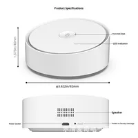 Tuya ZigBee pour la maison intelligente électrique double mode APP télécommande synchronisation une clé armement barre en plastique conception passerelle Android