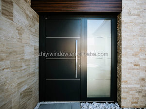 Design moderno del portone di sicurezza dell'entrata dell'acciaio inossidabile ha finito la progettazione del portone anteriore dell'alluminio per la caratteristica impermeabile della Villa di casa - Product Image 4