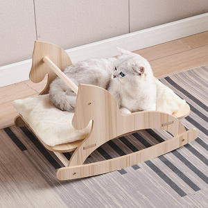 Luxury <b>Cat</b> <b>Tree</b> Scratcher Wooden Horse Platform Hemp Rope Integrated <b>Cat</b> House Toy Large <b>Small</b> Luxury Villa <b>Cat</b> Climbing Frame - Product Image 3