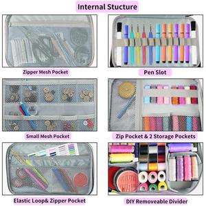 Double-Layer <b>Sewing</b> Organizer Storage Bag Portable Travel <b>Sewing</b> <b>Kit</b> Case - Product Image 5