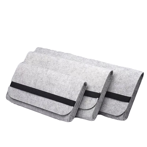 Wholesale 14 Inch Laptop Sleeve Low Price Felt Leather MacBook Case Multipurpose Storage Bags
