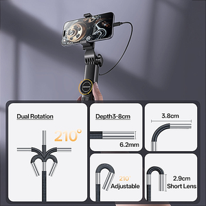 Handheld 6.4mm Borescope for iOS Android with 8 Adjustable LED Lights Waterproof Semi-Rigid Snake Camera Inspection - Product Image 5