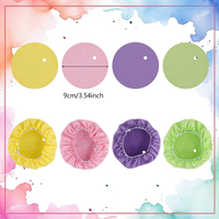Couvre-gobelets personnalisés avec logo, couvercles de boisson en tissu élastique en caoutchouc, scrunchies