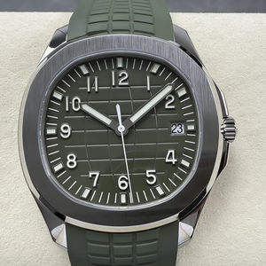 Reloj Mecánico Impermeable de Súper Calidad, 42 mm, Fábrica DDF, Movimiento ETA 330, 5168, Peso 120 g, Reloj Verde PP con Correa de Goma Verde - Product Image 1