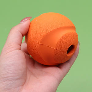 Benutzer definierte langlebige Silikon Hund Kau spielzeug Lustige interaktive Behandlung Spender Silikon kugeln Umwelt freundliche nachhaltige Haustier Fütterung spiel - Product Image 2