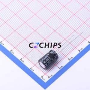 ตัวเก็บประจุอิเล็กโทรไลต์อะลูมิเนียมแบบ Through-Hole รุ่น KM1E471M0812 ขนาด D8xL12 มม. ความจุ 470uF 20% แรงดัน 25V กระแสไฟ 305mA ความถี่ 120kHz - Product Image 2