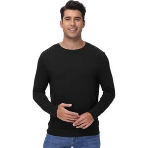 Camiseta de Manga Larga para Hombre al por Mayor, Cuello Redondo, Viscosa de Bambú, Refrigerante y Absorbente de Humedad, Tallas S-XXL - Product Image 6