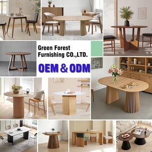 Mesa de Comedor Redonda de Madera de Calidad Personalizada, la Más Vendida para Restaurante, Mesa de Comedor Estable, Mesas de Comedor de Madera - Product Image 2