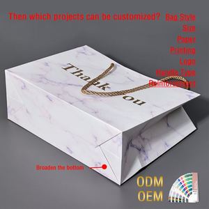 Black Recyclable White Paper <b>Bag</b> Custom Logo Shopping <b>Bag</b> with Hand Length Handle Embossed Logo with Tote <b>Bag</b> - Product Image 5