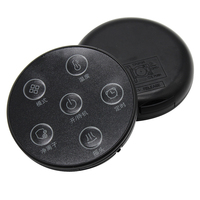 Negro 6 teclas círculo pequeño 6 botones Control remoto IR para luz nocturna pequeño electrodoméstico soporte personalizado