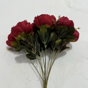 Fiori artificiali fatti a mano per matrimonio e festa a casa in più colori tenui - Product Image 4