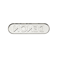 Étiquettes métalliques personnalisées avec Logo gravé, autocollant métallique, pour emballage, boîte cadeau, Machine de réfrigérateur, 50 pièces