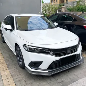 For 11th 2021+ 4-<b>Door</b> Car Front Bumper Lip Diffuser Lower <b>Protector</b> Cover Body Kit Exterior Accessories - Product Image 4
