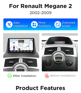 Junsun-Autoradio Qualcomm Android pour <span class=keywords><strong>Renault</strong></span> <span class=keywords><strong>Megane</strong></span> 2 2002-2009 Apple CarPlay Stereo 360 Caméra 1.8 Ghz - Product Image 2