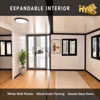 Maison conteneur préfabriquée pliable et extensible en acier de 20 pieds ou 40 pieds, prête à l'emploi, moderne, étanche, pour un séjour facile, chambre d'hôtel