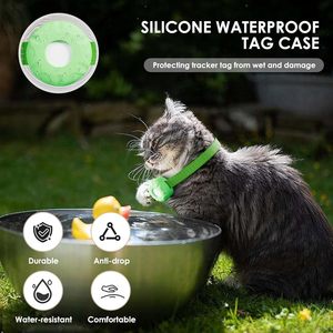 Collier de suivi GPS pour chat HONGTOP H vert, suivi en temps réel, compatible avec l'application Bluetooth iOS - Product Image 6
