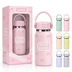 Nouvelle bouteille d'eau sport portable en acier inoxydable de 7 oz, bouteille d'eau portable pour l'extérieur, bouteille isotherme sous vide, personnalisation - Product Image 1